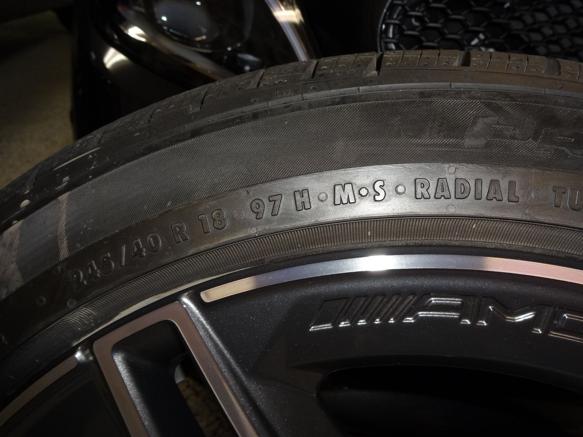 Wheels and Tires/Axles - 18" AMG wheels and tires - Used - 2022 to 2023 Mercedes-Benz C43 AMG - Stanwood, WA 98292, United States