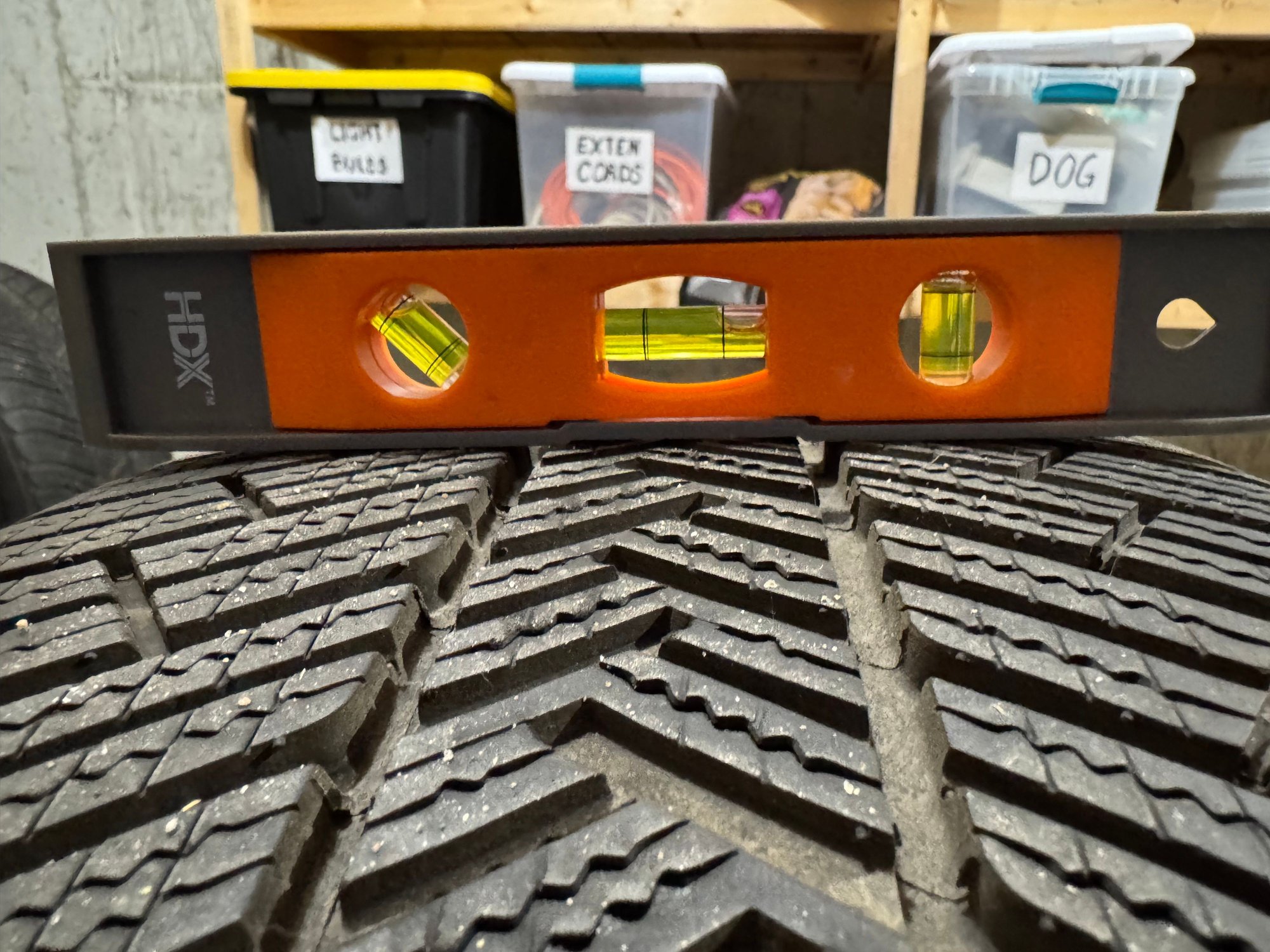 Level confirms the lean.