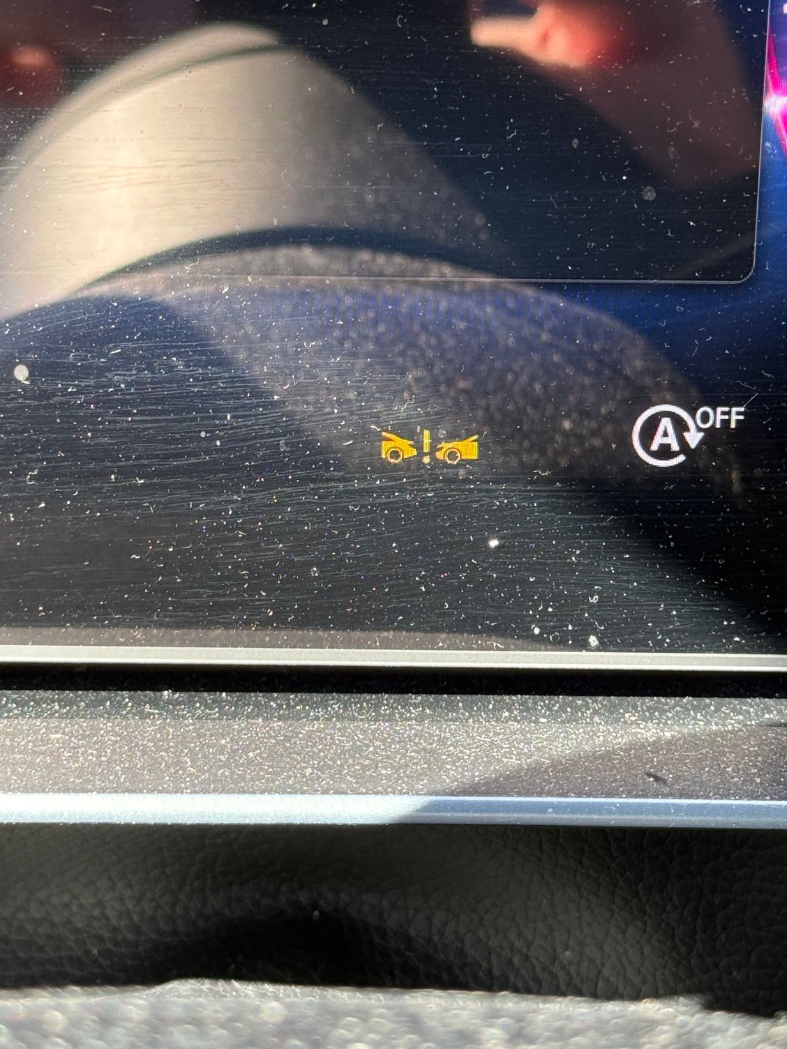 I see this when I start it but don�t see it while driving. Active assist  I think. Does this mean there is a problem ?