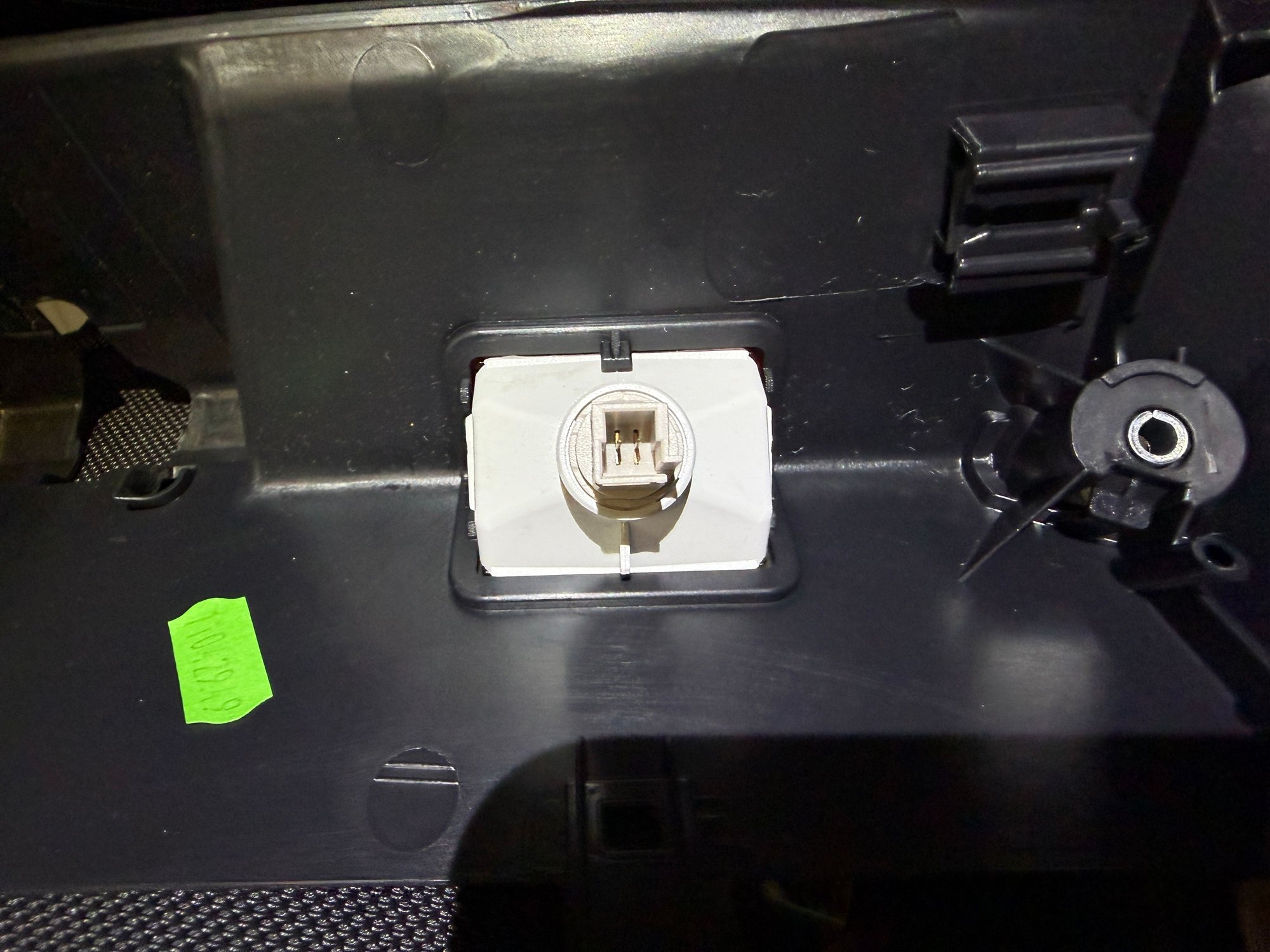 Trunk/boot light wiring to be disconnected.