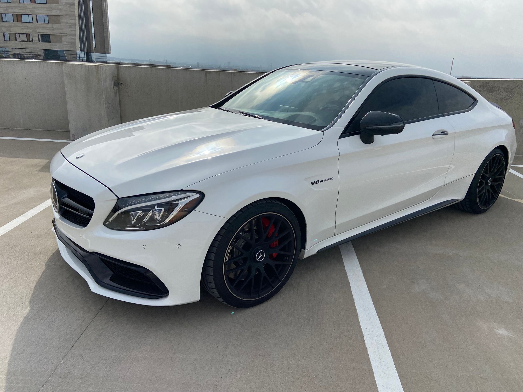 2018 Mercedes-Benz C63 AMG S - CPO 2018 C63S Coupe - Used - VIN WDDWJ8HB1JF604415 - 25,480 Miles - 8 cyl - 2WD - Automatic - Coupe - White - Frisco, TX 75033, United States