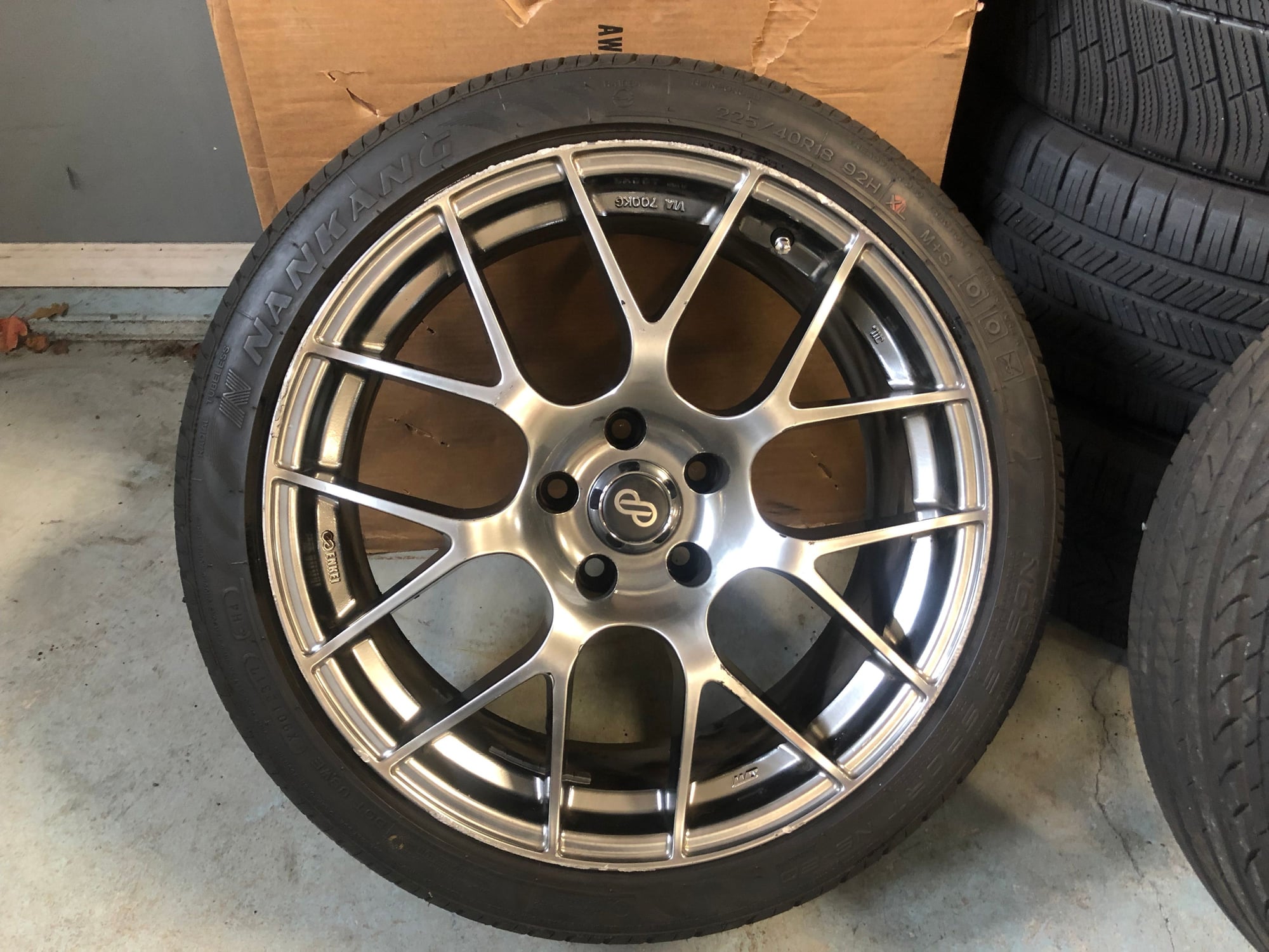 Wheels and Tires/Axles - Enkei Raijin Wheels 18x8 / 18x9.5 + 8mm Spacers and Lugs - Used - All Years Mercedes-Benz All Models - Saddle Brook, NJ 07663, United States