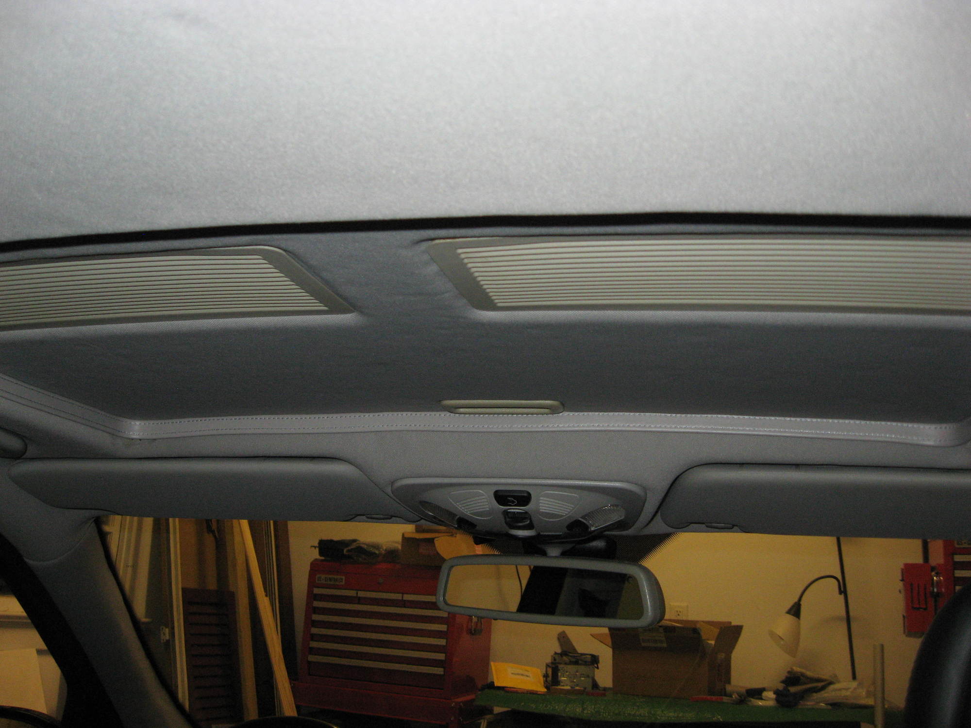 Headliner Fabric Material Fits E36 BMW 3 Series - Clear Gray / No - Sunroof / Yes - A B C PILLARS