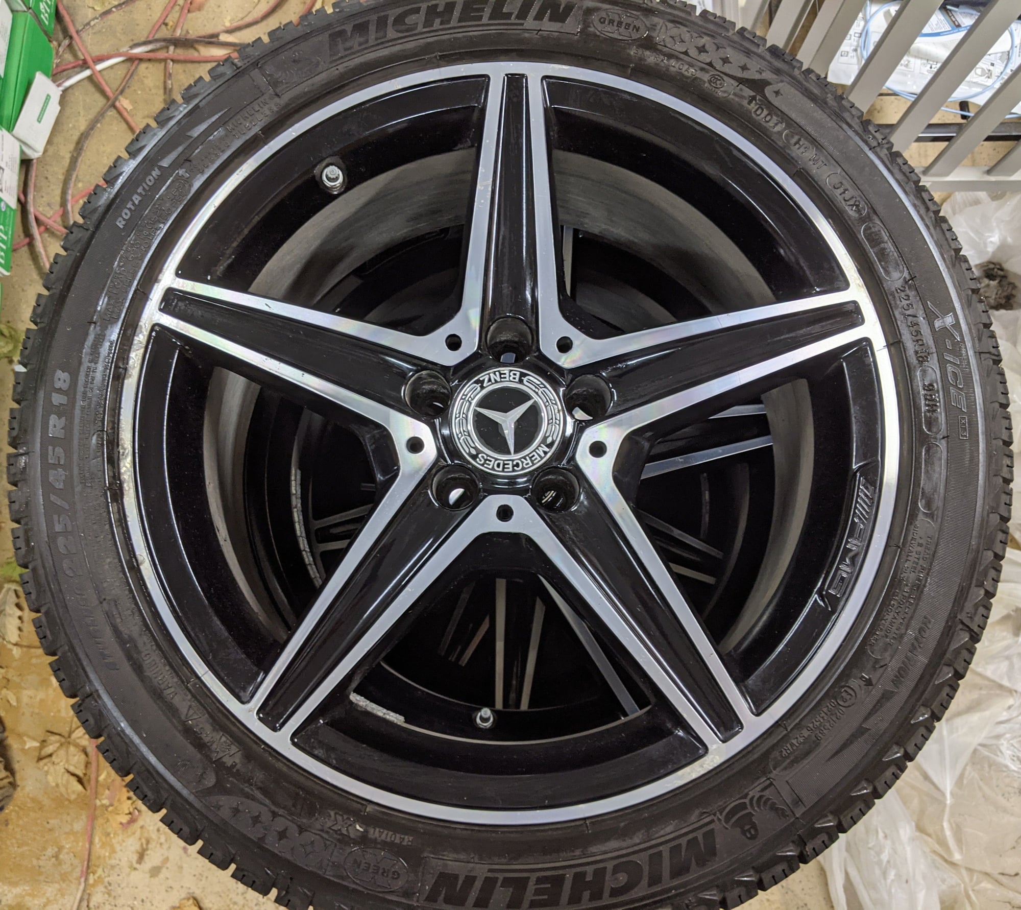 Wheels and Tires/Axles - W205 18" 5-spoke AMG wheels - Used - 2015 to 2020 Mercedes-Benz C300 - Chaska, MN 55318, United States