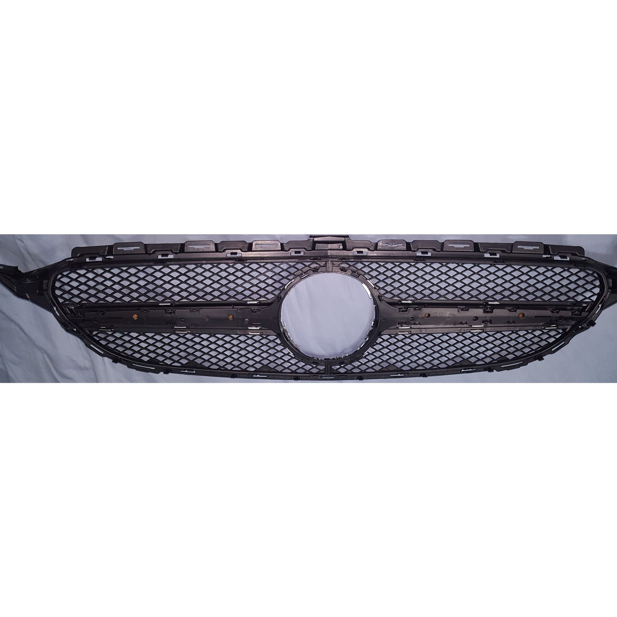 Exterior Body Parts - W205 C-class C63 style grill (Aluminum look version ) - New - 2015 to 2018 Mercedes-Benz C300 - New York, NY 10470, United States