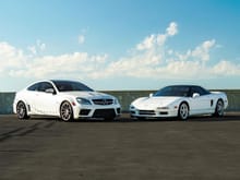 My 2012 C63 Black Series and my 1994 Acura NSX. 