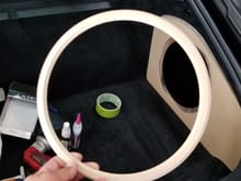 routed bezel ring to give a flush mount and to surround the 