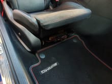 Drivers seat missing cover