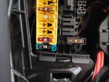 Driver side fuse box: original.