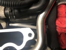 The metal tube everyone talks about was in firmly, however there is a rubber grommet it goes into and that is a little loose? There is a very small gap between the grommet and the back of the SC , but There  is no way to push in the rubber grommet in any more 