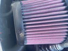 The front of the filter seems to be getting darker 
From rubbing on the hood??
Any thoughts ?
Thx