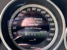 After proper coding of the central gateway, the stationary heater menu shows up in the instrument cluster.  This allows activation of the heater on predefined times. 