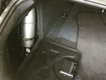 Accusump in the trunk of the S4.