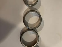 Three large bearings and one small instead of two large and two small.