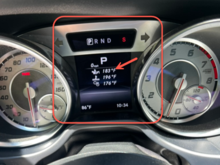 Calculated oil temperature 183°F