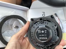 Note that the Focal speaker does not have its three tabs spaced like the oem that came out.  So, I used Dynamat to make a bed for the front of the speaker (closest to windshield) and made sure it was fully seated in the single rearward hole.  To do - either find the Focal that is spaced like OEM for this location, or drill proper holes into the dash opening to accept the front two Focal tabs.