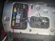 zip tied the wires so they’re not vibrating in the fuse box 
