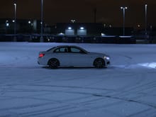 finally enough snow to have some fun in :) i was the first car here haha