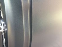 If you look closely, the left side is inside the door jam with no ppf, while the right side is the body with the film on. No difference in my opinion.
