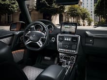 2017 Mercedes-Benz G-Class interior.