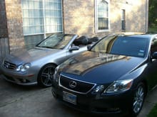 my CLK &amp; wife's GS