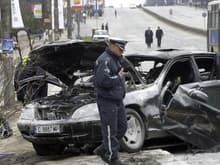 the failed assassination of the doctor a Bulgarian mafia boss the bomb was under the passenger seat and the doctor was driving-he survived