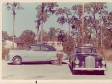 1960 300d Benz and 1951 Pontiac - August 1972