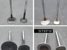 cylinder head valves before / after