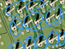 input pins supply power + signals