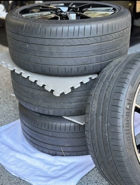 Wheels and Tires/Axles - Mercedes C Class W205 19" OEM Alloy Wheels AMG 7.5X19 ET44 Black Set of 4 - Used - 2018 to 2023 Mercedes-Benz C-Class - New Orleans, LA 70433, United States