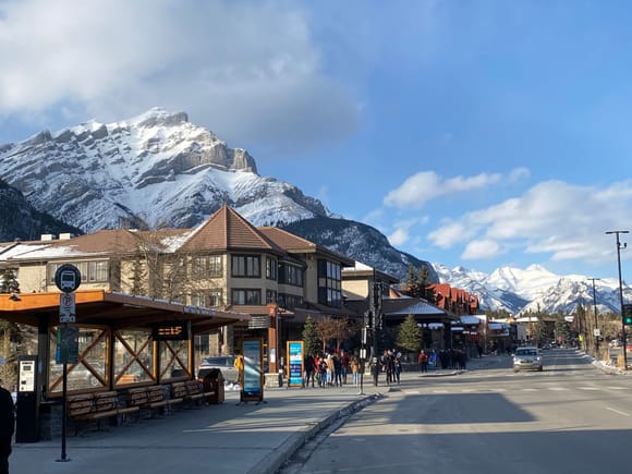 A stop in Banff Alberta  on the way back