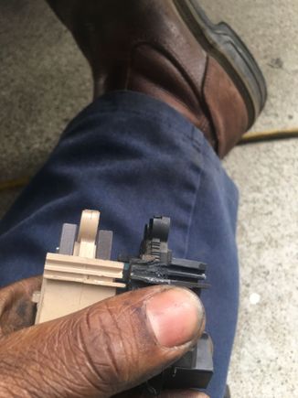 Old brush assembly replaced with Transpo M646