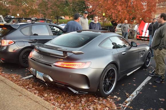 First Maryland registered Mercedes-AMG GT R at Katie's Cars & Coffee in Virginia last Saturday. 