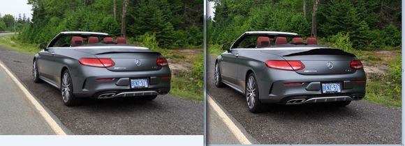 Left: Factory Spoiler | Right: My Rendering