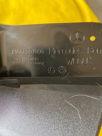Genuine MB parts - rear flap