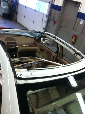 Panoramic roof install