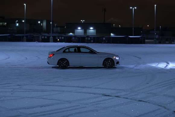 finally enough snow to have some fun in :) i was the first car here haha