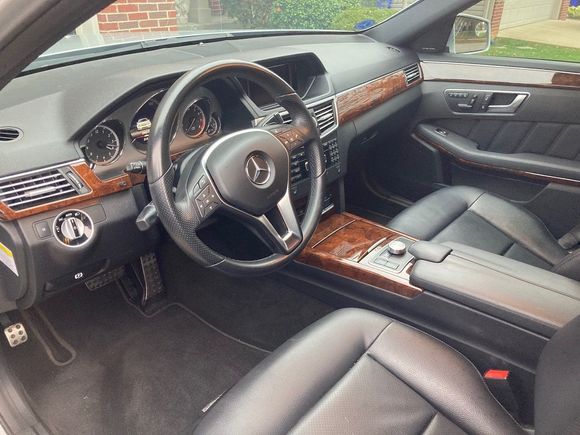 Interior with new burl wood trim.