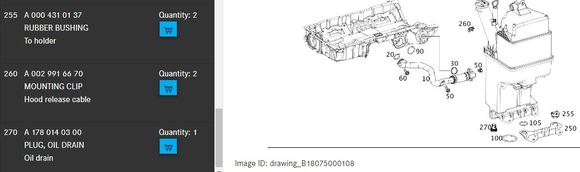 Drain plug location and part #