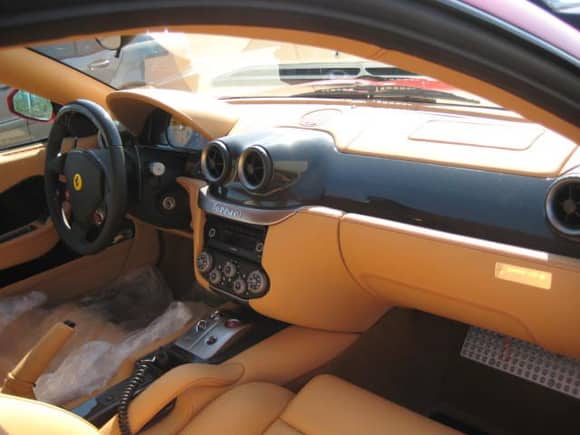2009 Ferrari 599 GTB Interior View with Passegner Side Kick Pad