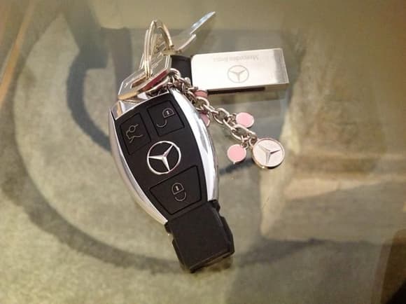 Love my car and yes I'm a Girl hence the pink key ring.