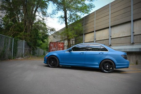 Satin Blue c350 Sedan