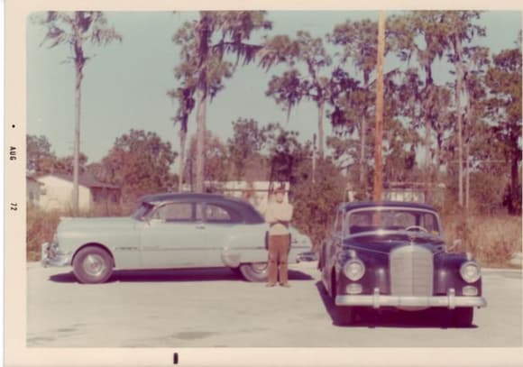 1960 300d Benz and 1951 Pontiac - August 1972