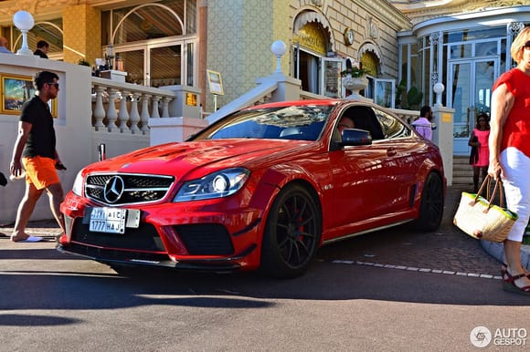 Beastly Mercedes Benz C 63 AMG Black Series from Saudi. This car also is tuned by PP-Performance.