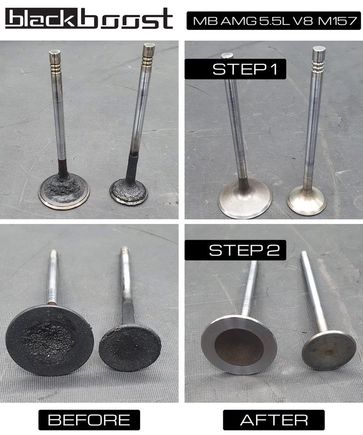 cylinder head valves before / after