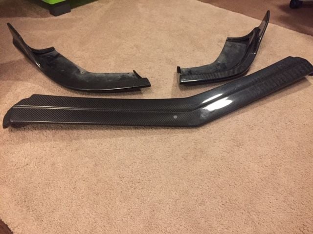 Exterior Body Parts - RW Carbon Front 3 Piece Splitter for W218 CLS550 WITH AMG Sport package - Used - Forney, TX 75126, United States