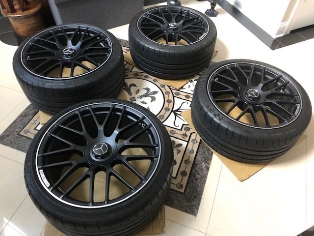 Wheels and Tires/Axles - 19"/ 20" C63S Cross Spoke Wheels, Michelin PSS Tires and TPMS Set - OEM AMG - Used - 2012 to 2021 Mercedes-Benz CL63 AMG - Millburn, NJ 07041, United States