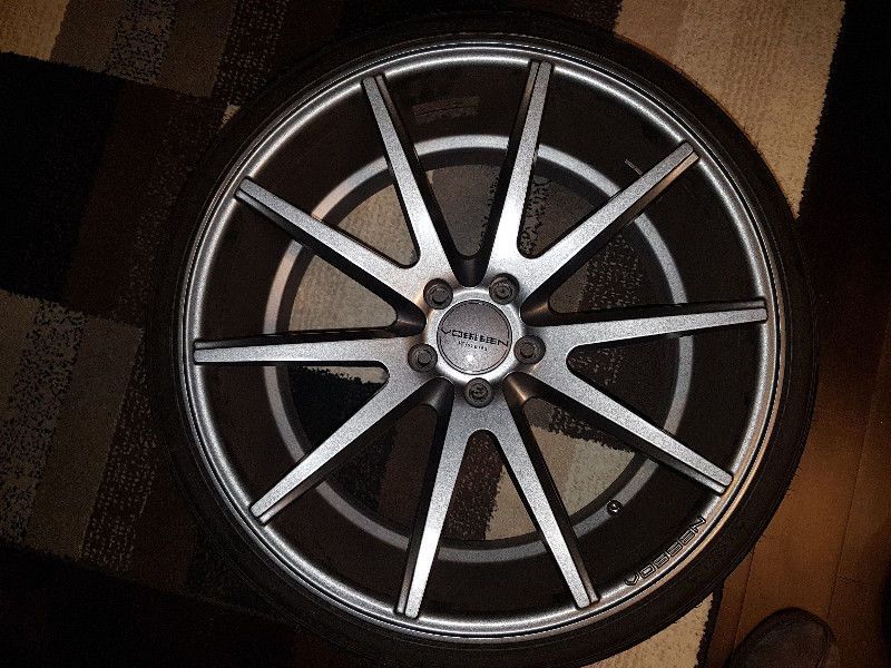 Wheels and Tires/Axles - 20" Vossen VFS1 with Tires - Located in Toronto Canada - Used - 2008 to 2018 Mercedes-Benz C300 - Brampton, ON L6Y4R8, Canada