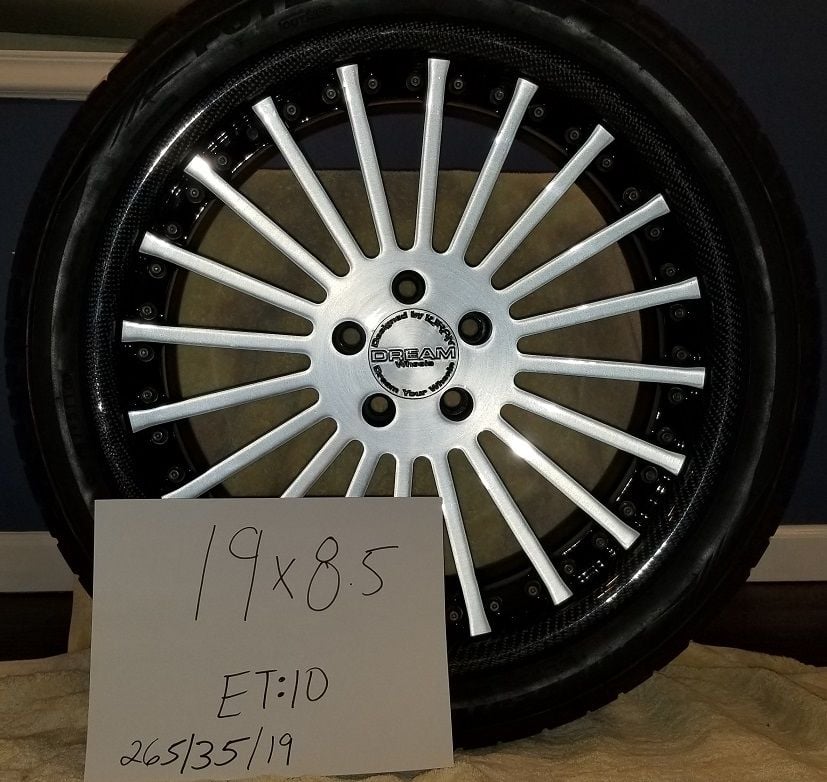 Wheels and Tires/Axles - 3 piece 19" Dream Wheels with real Carbon Fiber lips - Used - 2001 to 2018 Mercedes-Benz All Models - Lst. Louis, MO 63017, United States