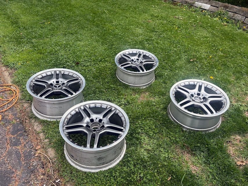 Wheels and Tires/Axles - Mercedes-Benz AMG Wheels 2-Piece SL65 S65 CLS55 E63 19" Staggered Front Rear OEM - Used - 2006 to 2013 Mercedes-Benz CLS-Class - Robinson`, PA 15108, United States